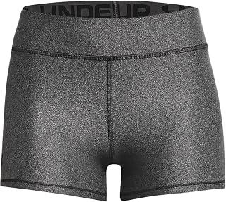 Under Armour Women's HG Armour Mid Rise Shorty, Breathable Sports Shorts, Quick-Drying Sports Trousers with Compression