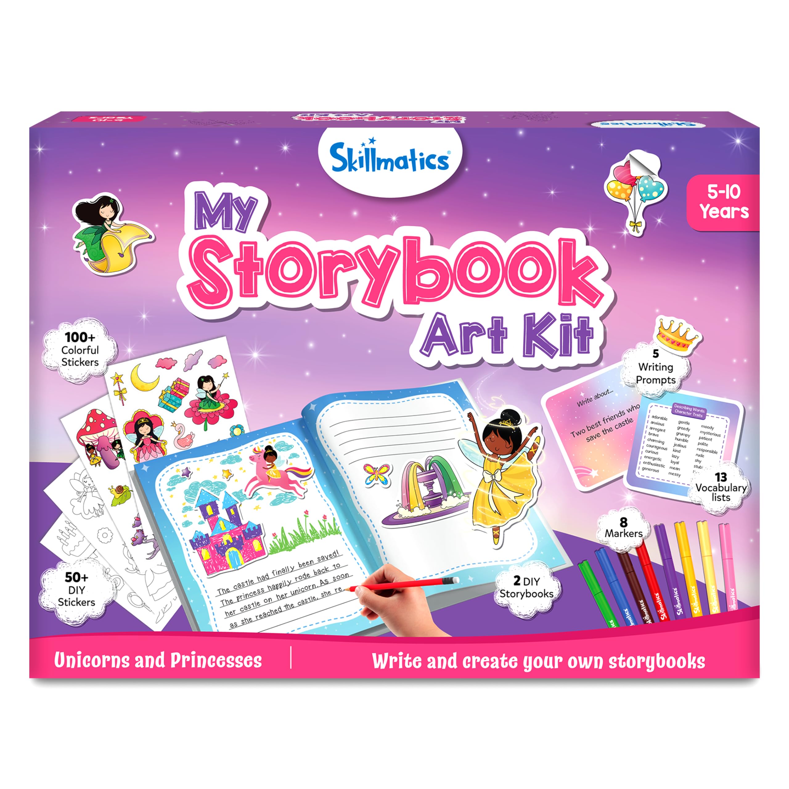 Skillmatics Storybook Art Kit – Unicorns &amp; Princesses, Craft &amp; Writing K