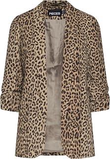 Pieces Womens Pcbosella 3/4 Printed Blazer Noos