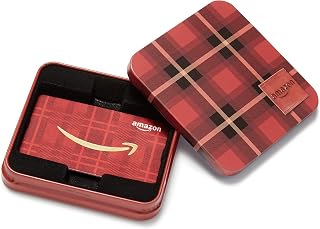 Amazon.ca Gift Card in a Tartan Plaid Tin