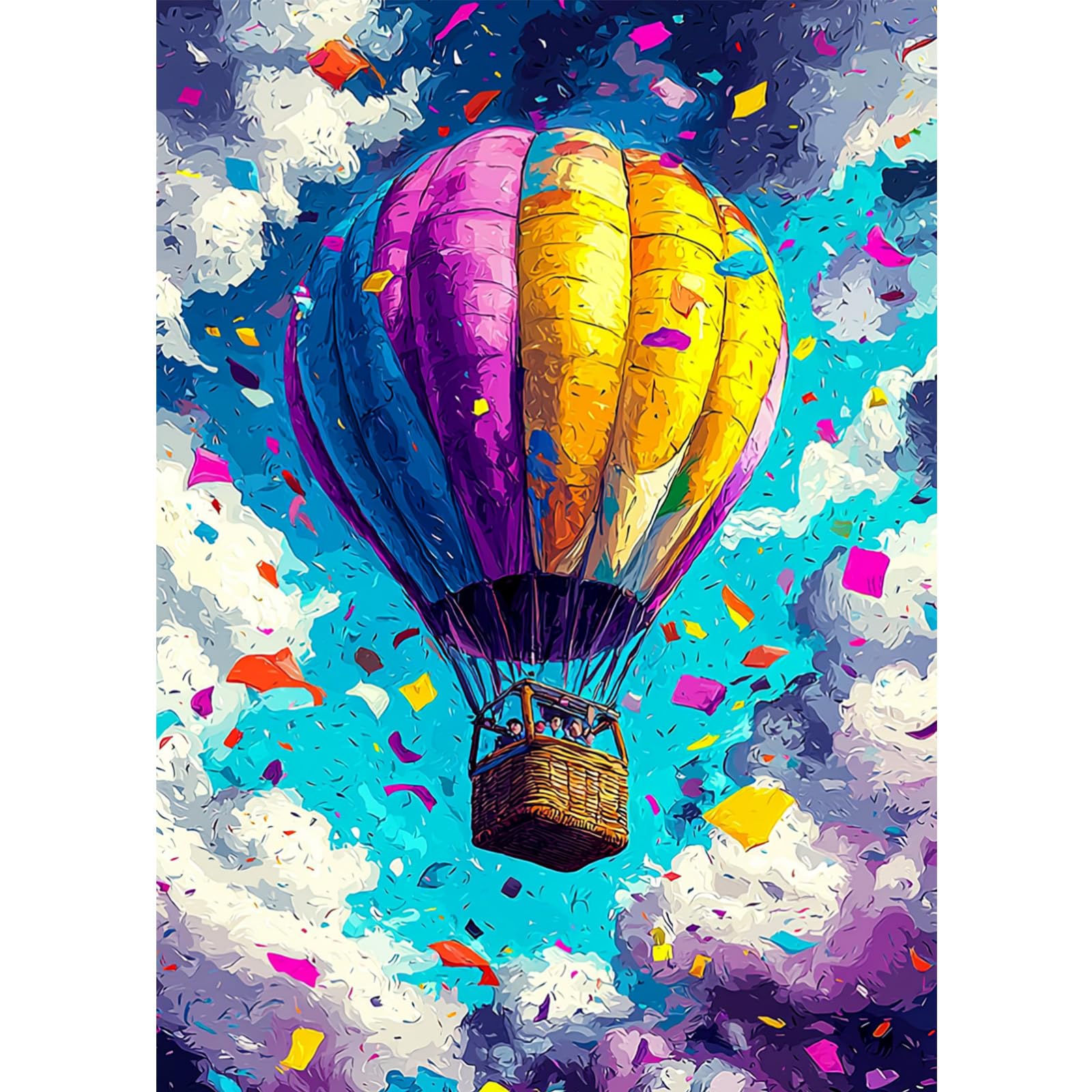 Diamond Art Kits for Adults Sky, Colorful Diamond Painting Kits for Beginners, 5