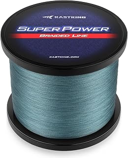 KastKing Superpower Braided Fishing Line, Abrasion Resistant Braid Line | Zero Stretch, Strong Knot Strength, Smaller Diameter, Enhanced Sensitivity, Long Casting, Superior Strength