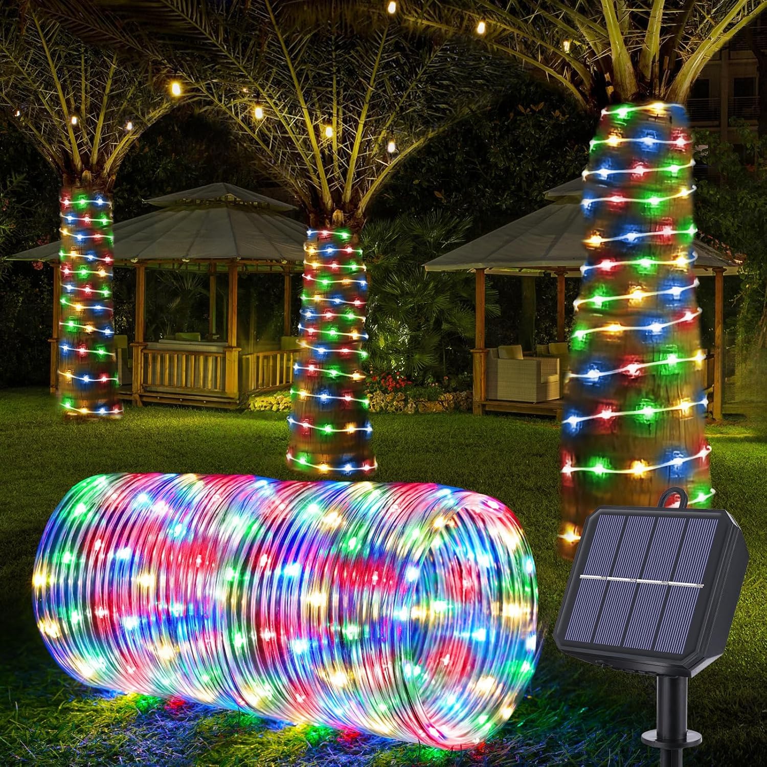 Mixtooltoys Trampoline Accessories 200 LED Trampoline String Lights, 66ft IP 65 