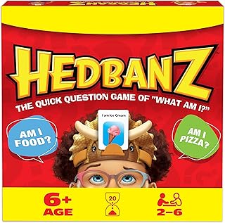 Spin Master Games Hedbanz Picture Guessing Game for Family Game Night | Hilarious Guessing Game of "What Am I?" with Easy-to-Read Picture Cards, Builds Deductive Reasoning, 2-6 Players, Ages 6+