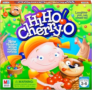 Hasbro Gaming Hi Ho Cherry-O Board Game for 2 to 4 Players Kids Ages 3 and Up (Amazon Exclusive)