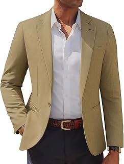 PJ PAUL JONES Men's Casual Blazer Lightweight Sport Coats Slim Suit Jacket