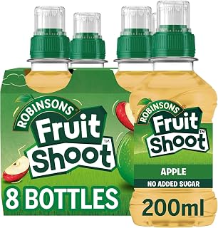 Robinsons Fruit Shoot Apple | Kids Juice | 200ml Bottle | 8 Pack | No added sugar