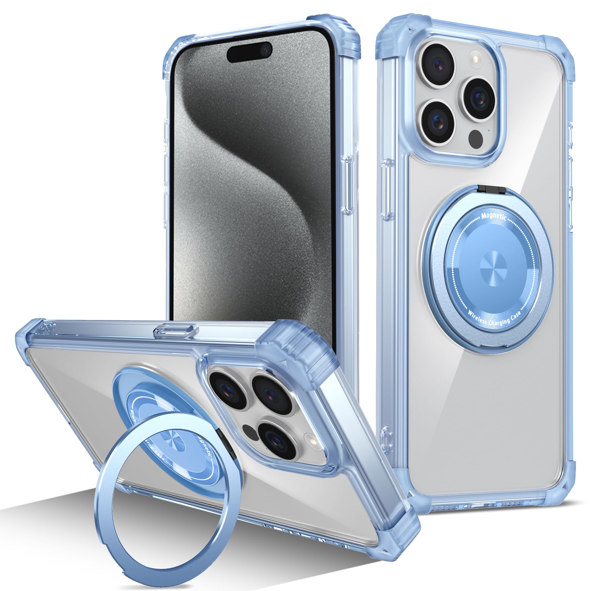360°Rotatable Magnetic Ring for iPhone 12 Pro Max Case Compatible with MagSafe M