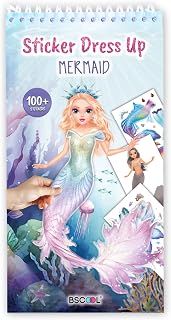 BSCOOL Mermaid Sticker Book Activity Book for Kids Girls