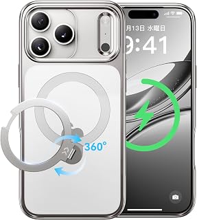 Casekoo iPhone 17 Pro Max Case, Clear, Yellow Resistant, Horizontal and Vertical, Fully Angled, MagSafe Compatible, US Military Standards Protection, Shockproof, Supports Fast Charging, Fits up to 25