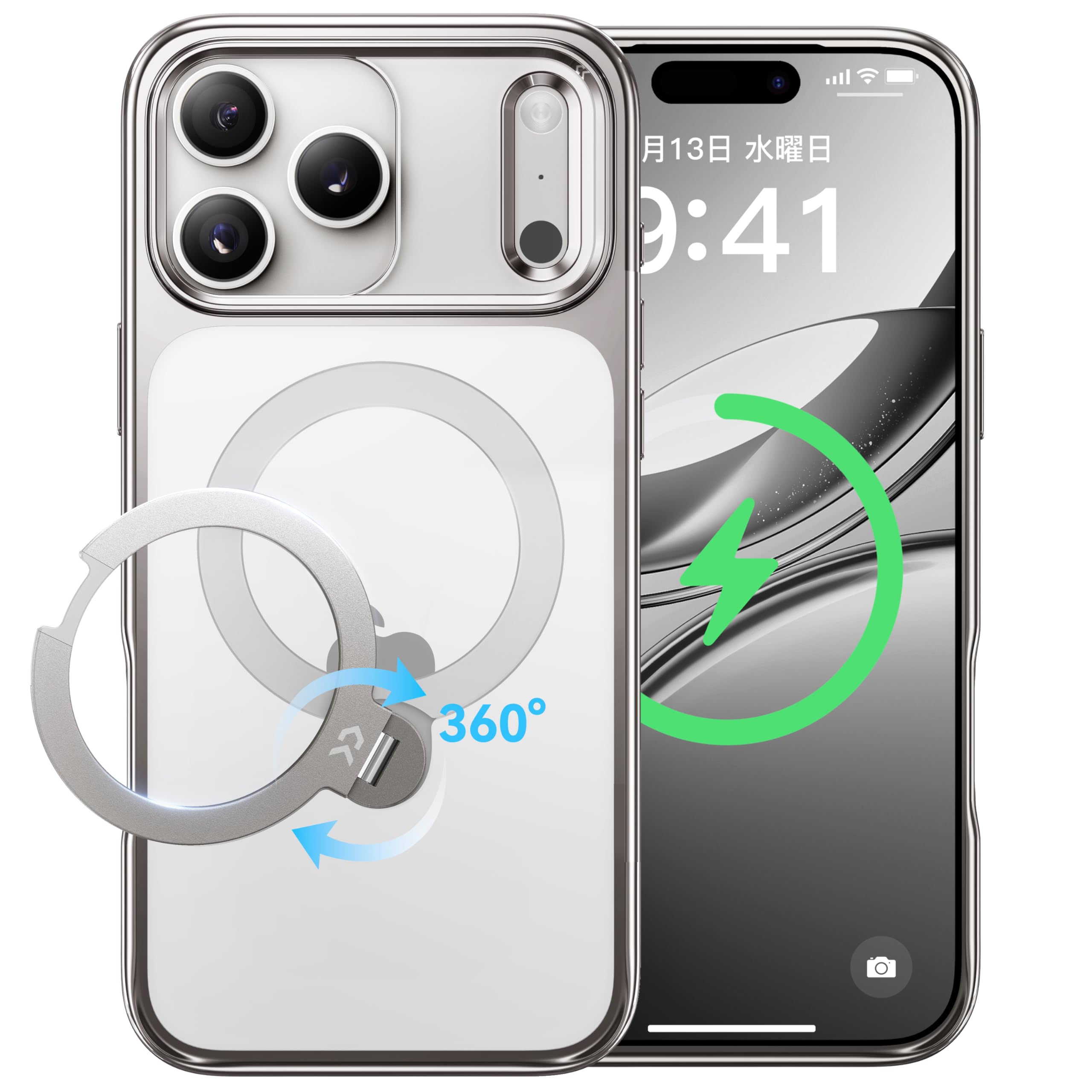 Casekoo iPhone 17 Pro Max Case, Clear, Yellow Resistant, Horizontal and Vertical