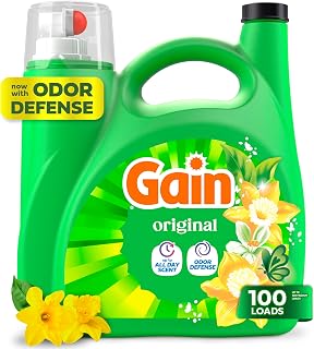 Gain Aroma Boost Liquid Laundry Detergent, Original Scent, HE Compatible, 107 Loads, 4.55L