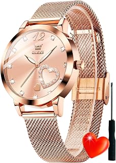 OLEVS Womens Watches Elegant Luxury Dress Ladies Gold Diamond Date Wrist Watch for Women