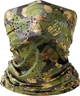 Bassdash Multifunctional Neck Gaiter, Bandana Headband, Headscarf, Face Mask UPF 50+, Multifunctional UV Protection, Magic Scarf, Elastic Headband for Riding Motorcycle Hiking Fishing
