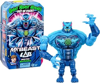 MRBEAST LAB MEGA-TECH Mutator Panthar, Action Figures | 9-inch Panthar with pour-and-reveal unboxing, fused materials & poseable design for MrBeast toys fans, release the MEGA-beast