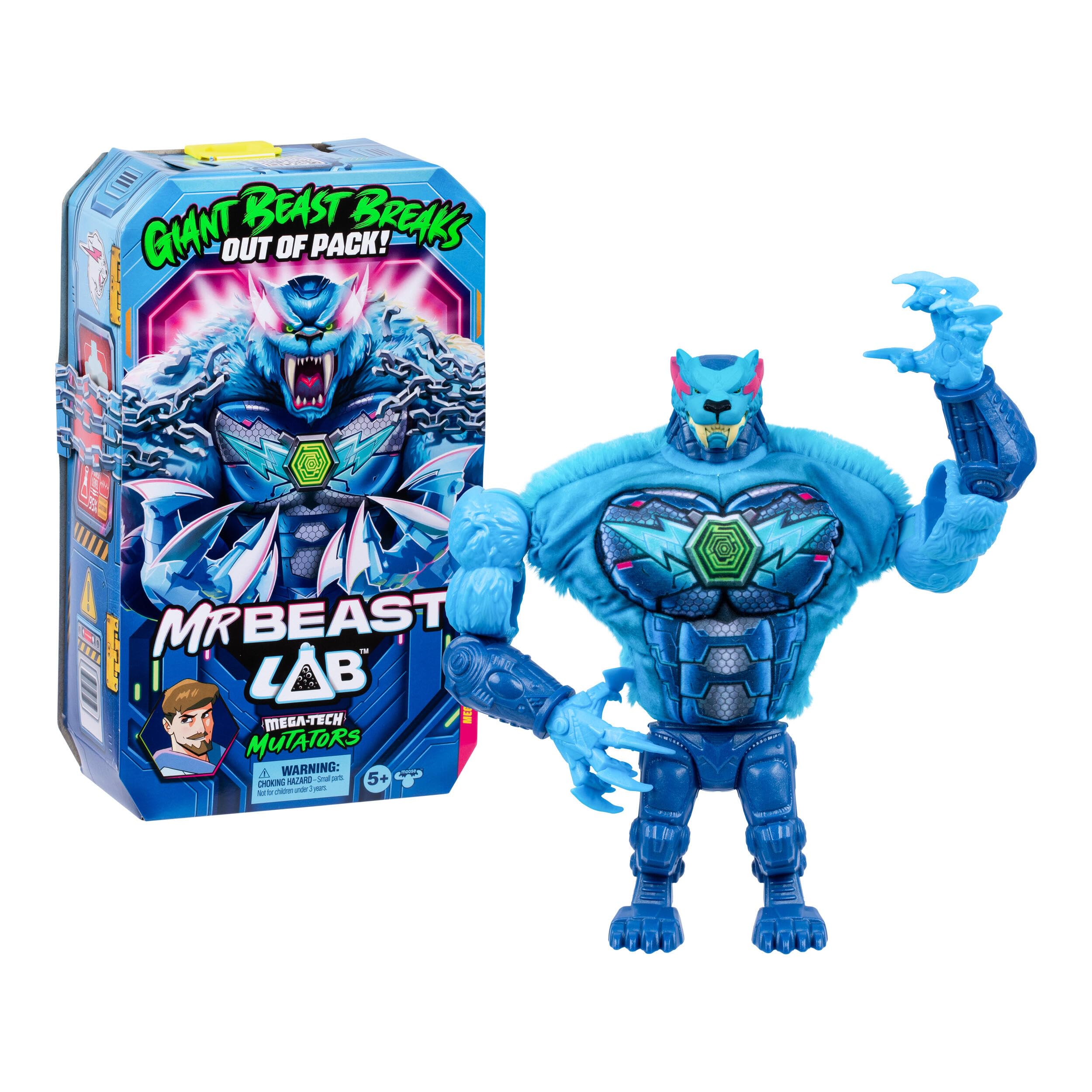 MRBEAST LAB MEGA-TECH Mutator Panthar, Action Figures | 9-inch Panthar with pour