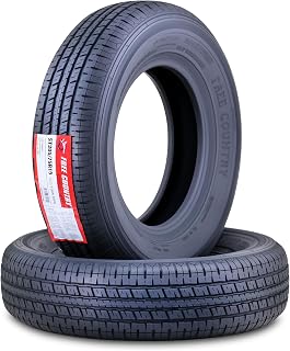 Free Country HD Trailer Tires ST205/75R15 10PR LRE 111N w/Scuff Guard, Set2 | Heavy Duty 2400lbs Capacity Steel Belted Radial Load Range E Speed Rating N 88 MPH w/Featured Side Scuff Guard