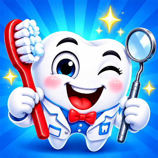 Happy Dr. Dentist Clinic Sim - Clean and Fix Teeth Game.