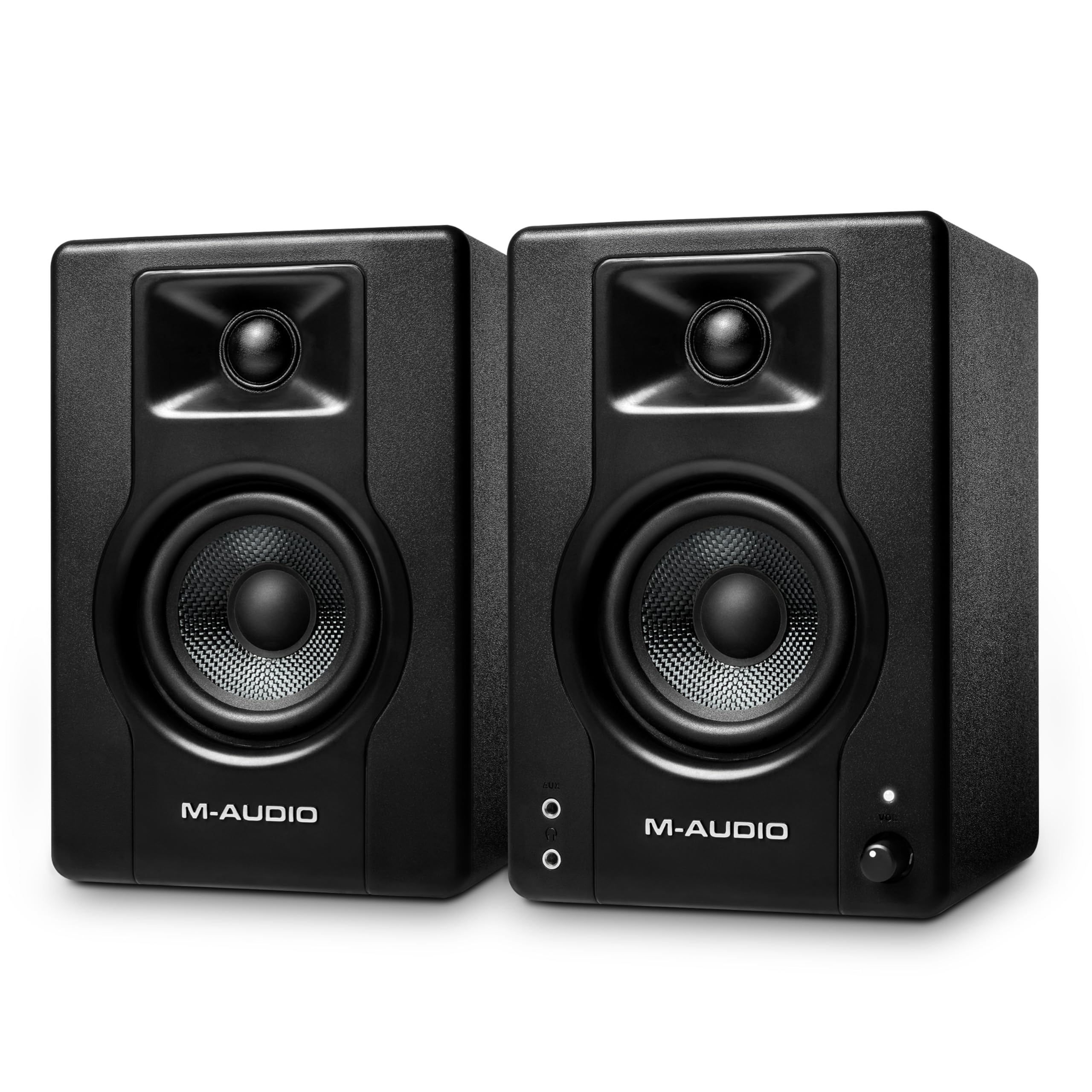 M-AUDIO BX3 3.5" Wired Studio Monitors Pair | Compact Wired Desktop Speakers for