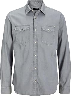 JACK&JONES Mens Sheridan Long Sleeve Denim Shirt