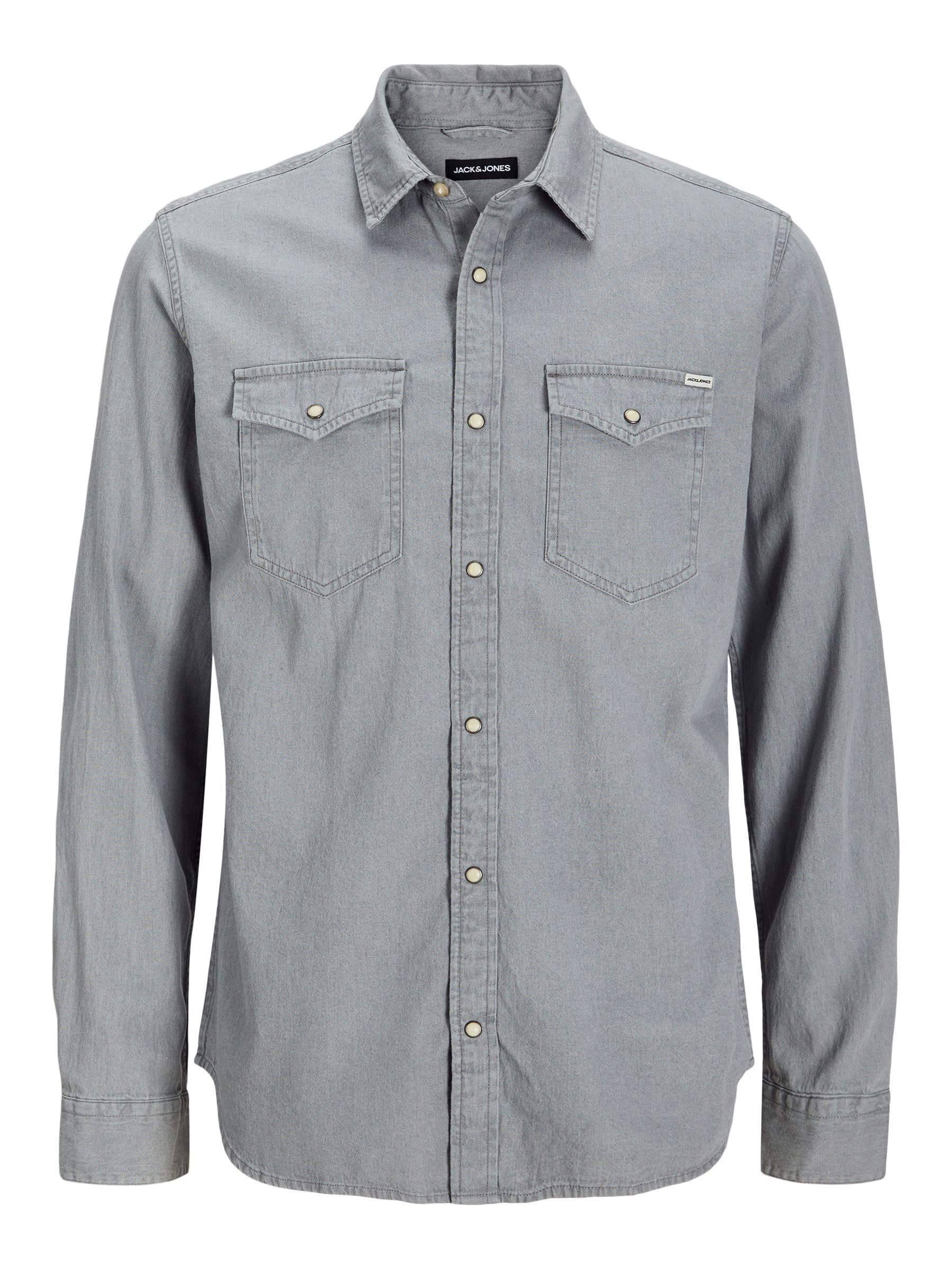 JACK&JONES Mens Sheridan Long Sleeve Denim Shirt