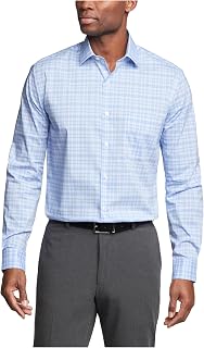 Van Heusen Men's Flex Regular Fit Solid Spread Collar Dress Shirt Dress Shirt