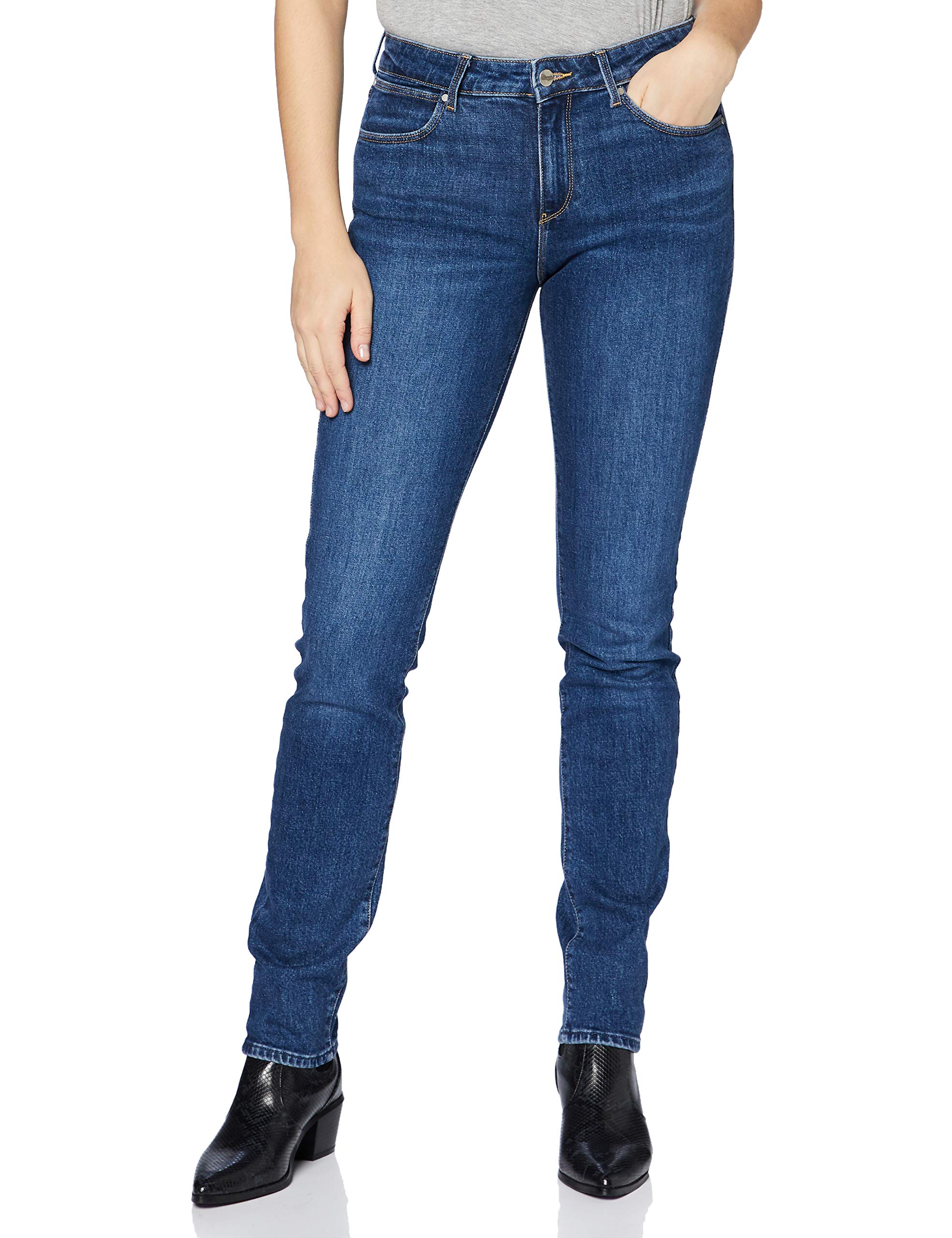 Wrangler Slim, Women's Jeans, Blue (Mountain Road), 31W / 30L
