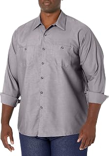 Red Kap Industrial Work Shirt, Regular Fit, Long Sleeve Business Utility Button Shirt (Pack of 1)