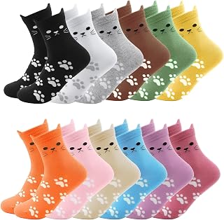 Fashion Cotton Crew Cats Socks Funny Novelty Casual Cute Colored Cat Ears Socks Birthday Gifts for Women