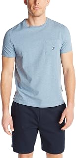 Nautica Short Sleeve T-Shirt Solid Crew Neck T-Shirt Man