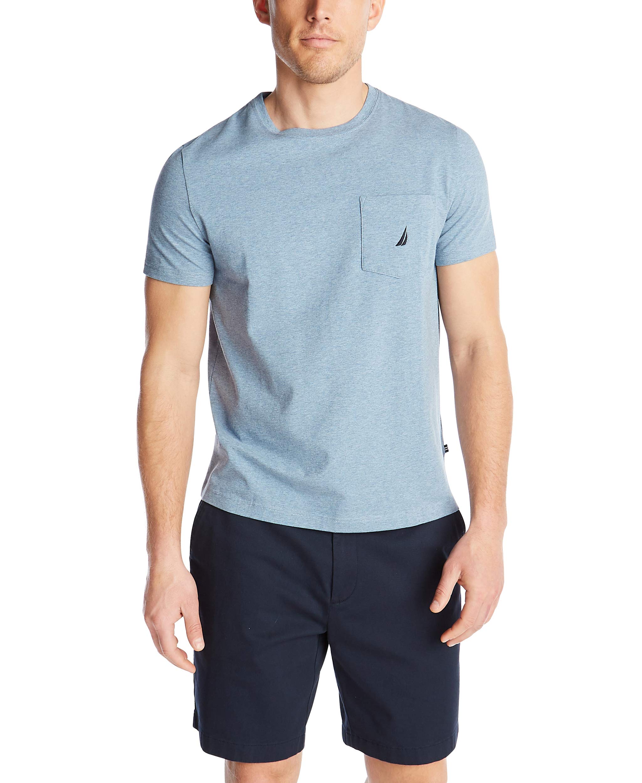 Nautica Short Sleeve T-Shirt Solid Crew Neck T-Shirt Man