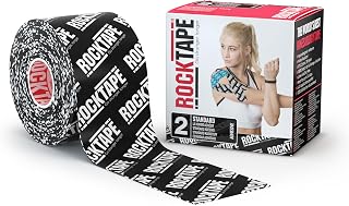 RockTape Kinesiology Tape Athletes, Water Resistant, Reduce Pain & Injury Recovery, 5cm x 5m, Uncut, Pink
