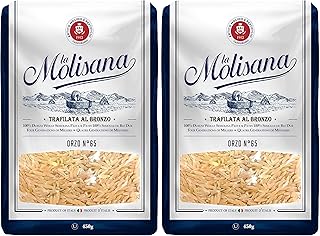 La Molisana Orzo N.65, 450g (Packaging May Vary) (Pack of 2)