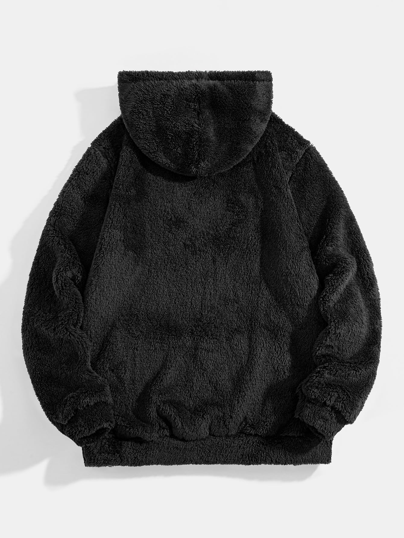 Mens Hoodie Solid Color Fleece Basic Sport Soft Warm Cozy Hooded Sweatshirt for 
