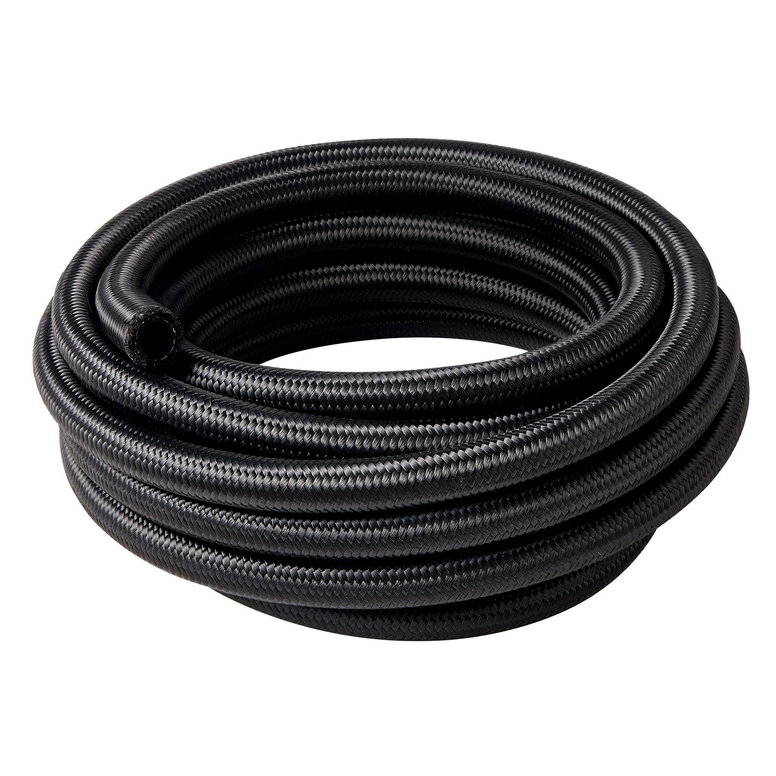 EVIL ENERGY 6AN Fuel Line CPE Nylon Braided AN6 Fuel Hose 20FT Black | 3-Layer B