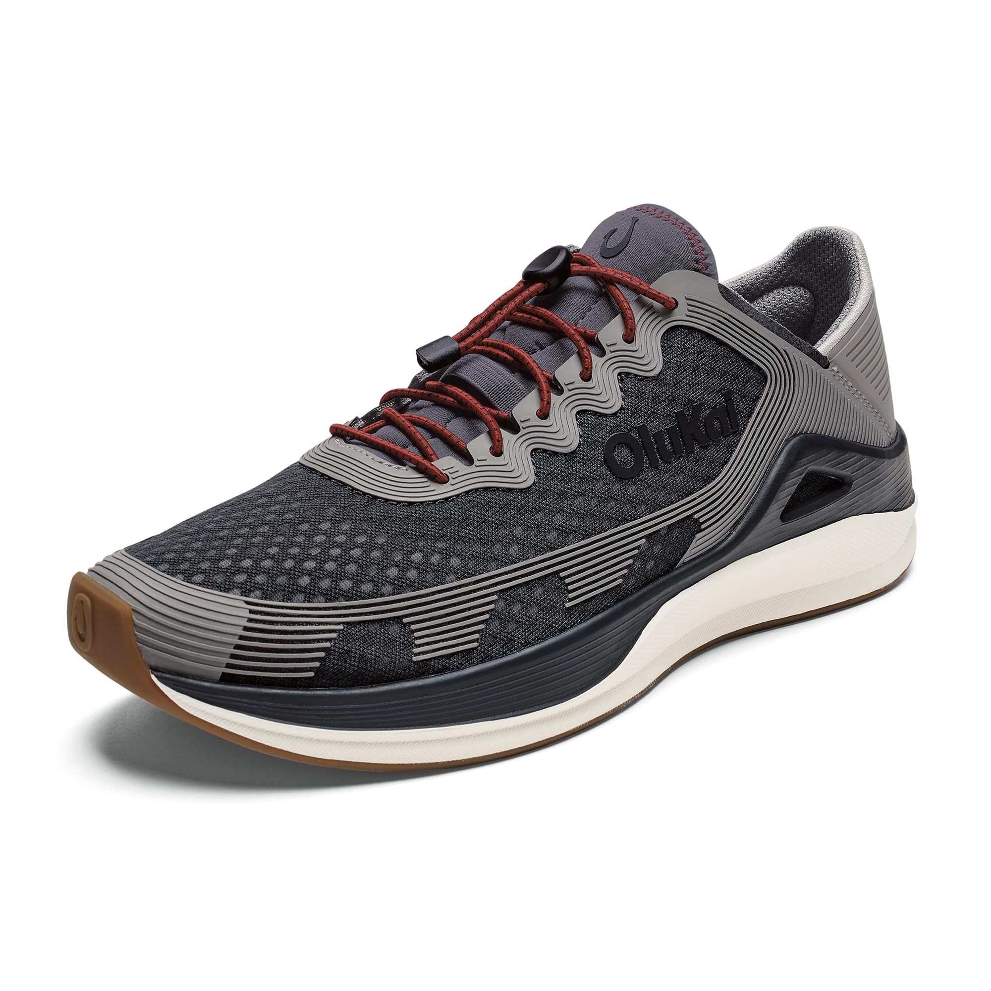 OluKai Moku Pae Men's Boat Shoes, Water Resistant Mesh Breathable Easy Slip On D