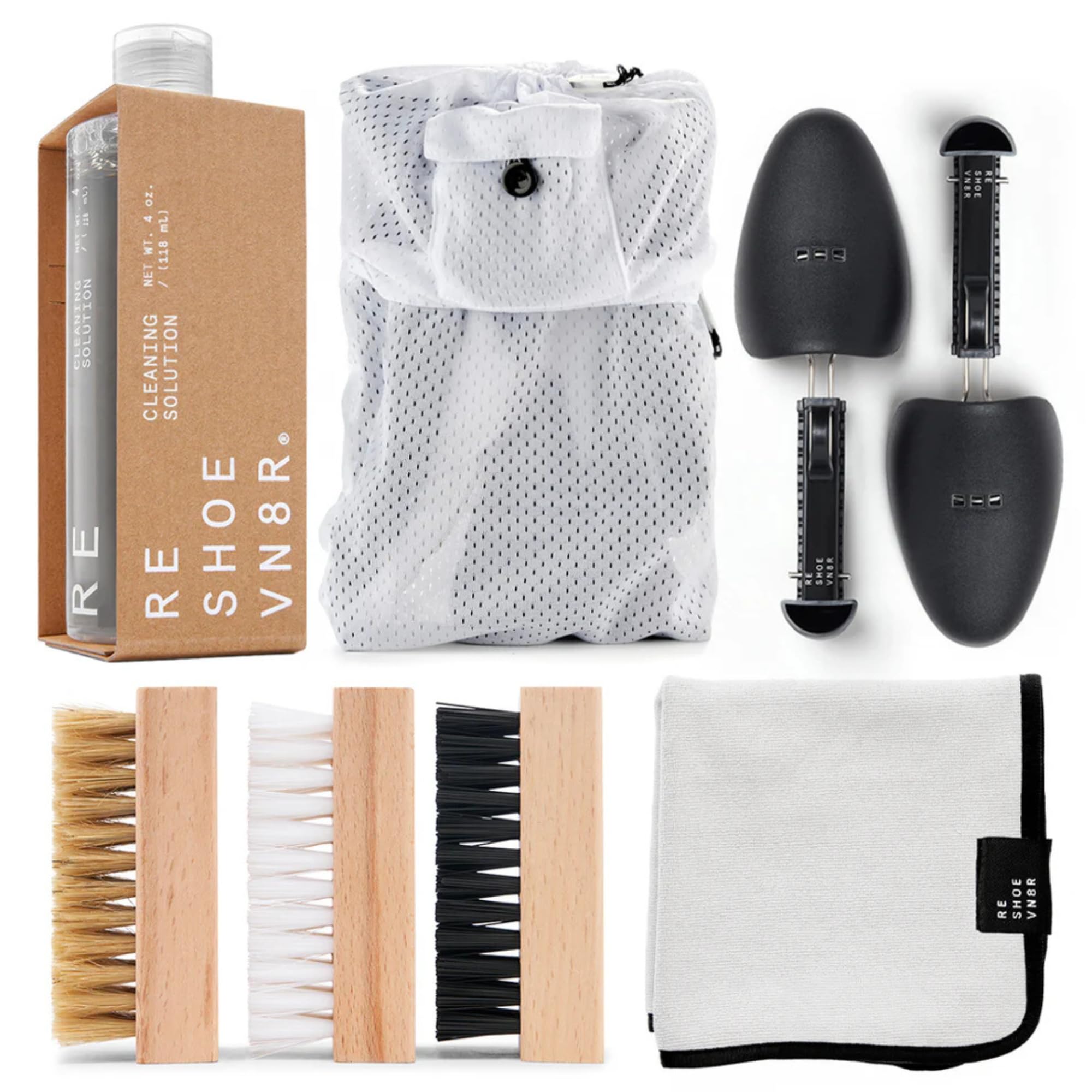 RESHOEVN8R Shoe Cleaner Kit - Sneakers, Mesh, Canvas, Suede, Knit, Leather