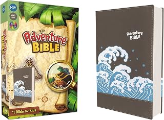 NIV, Adventure Bible, Leathersoft, Gray, Full Color Interior