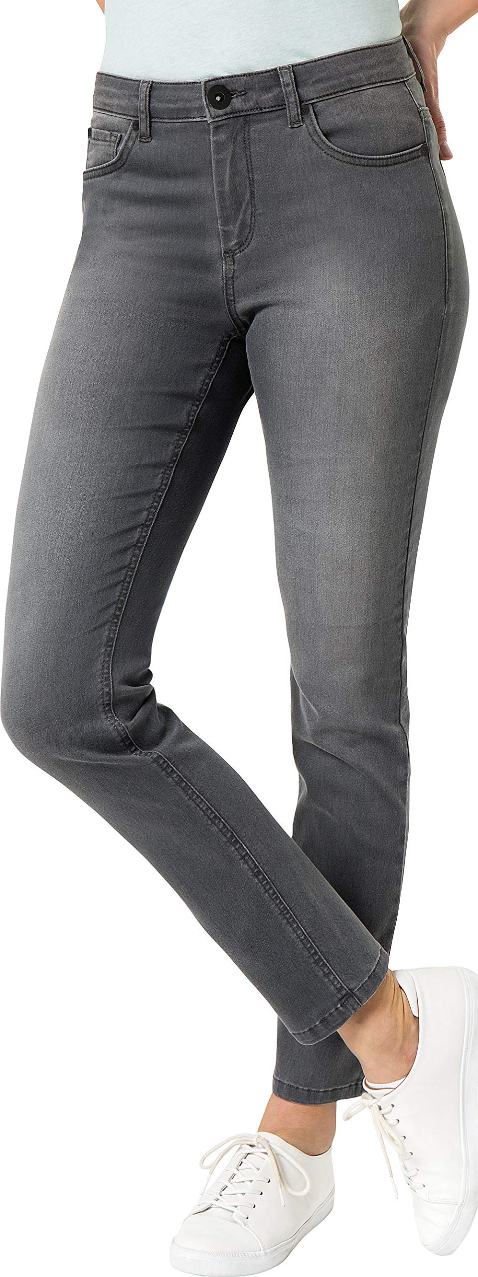 Emilia Parker Women's Superstretch Jeans in Various Colours, with Straight Leg, 