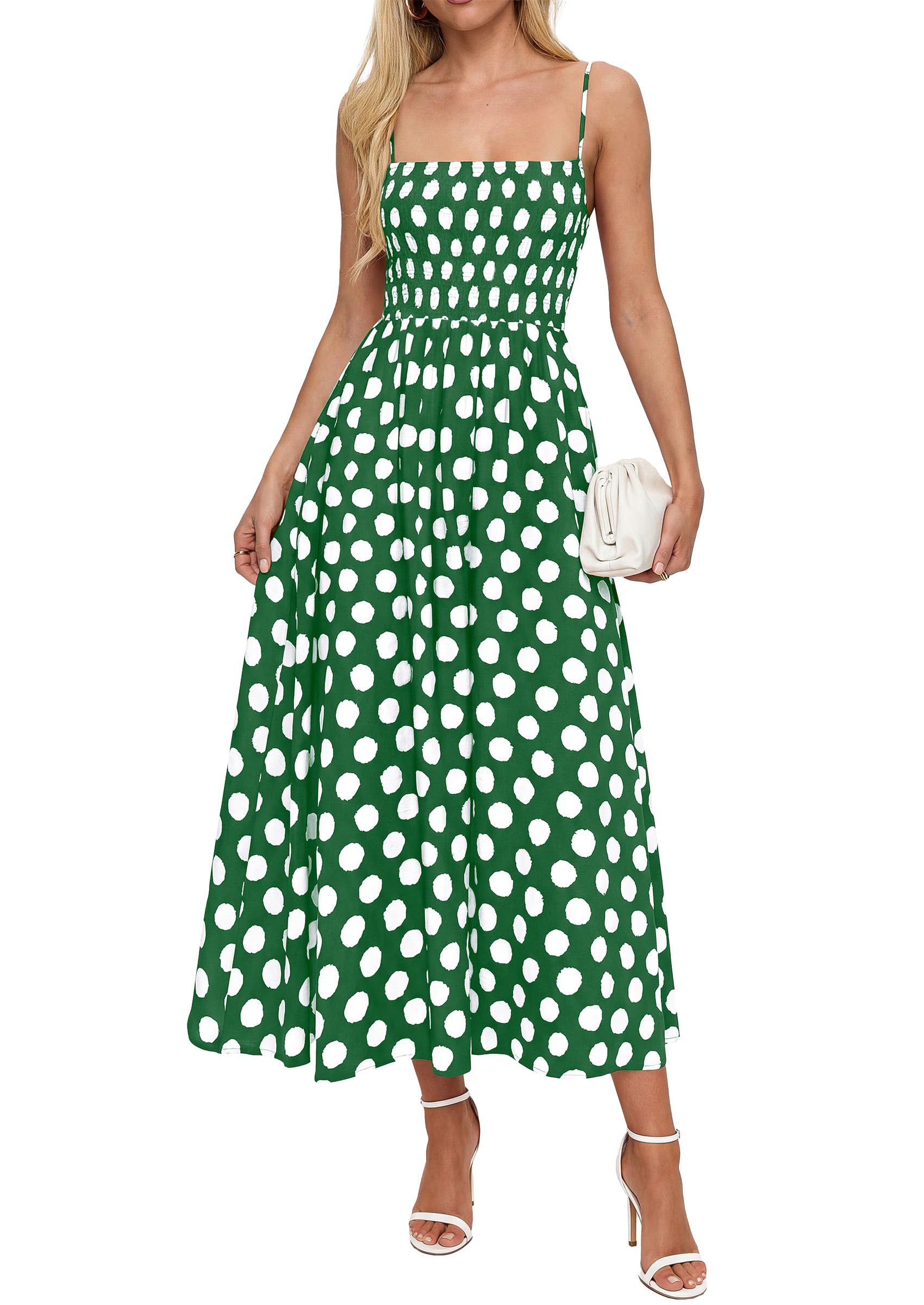 PRETTYGARDEN Abiti estivi da donna 2026 primavera senza maniche spalline sottili