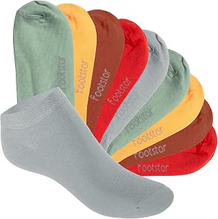Footstar - Girls and Boys Short Athletic Sneaker Socks (10 Pairs) - Sneak It!