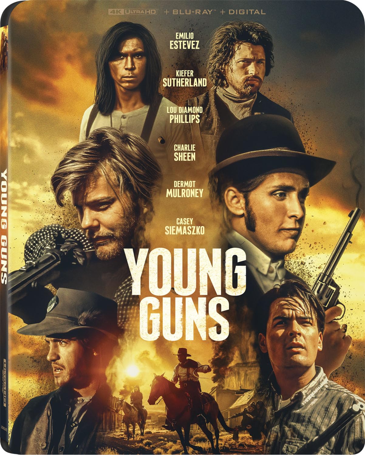 Young Guns - BLURAY, Digital, 4K ULTRA HD