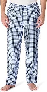 Amazon Essentials Men's Cotton Poplin Straight-fit Pyjama Bottoms with Drawstring Elastic Waist