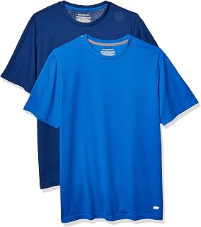 Amazon Essentials Men's Moisture Wicking Technical Running Sports T-Shirt (Available in Plus Sizes), 2-Pack