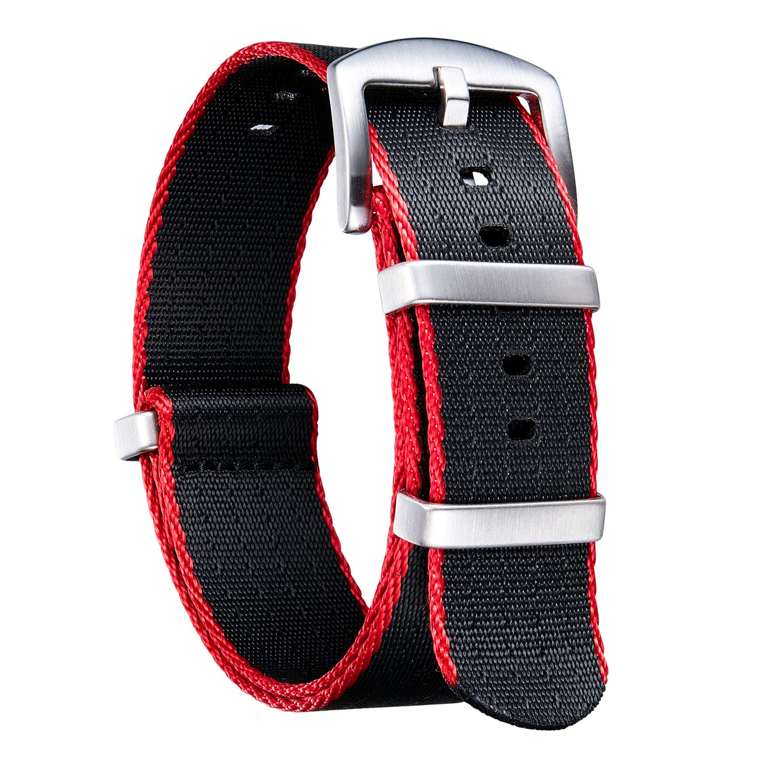 BINLUN Military Ballistic Nylon Watch Strap Replacement Braided Watch Strap with