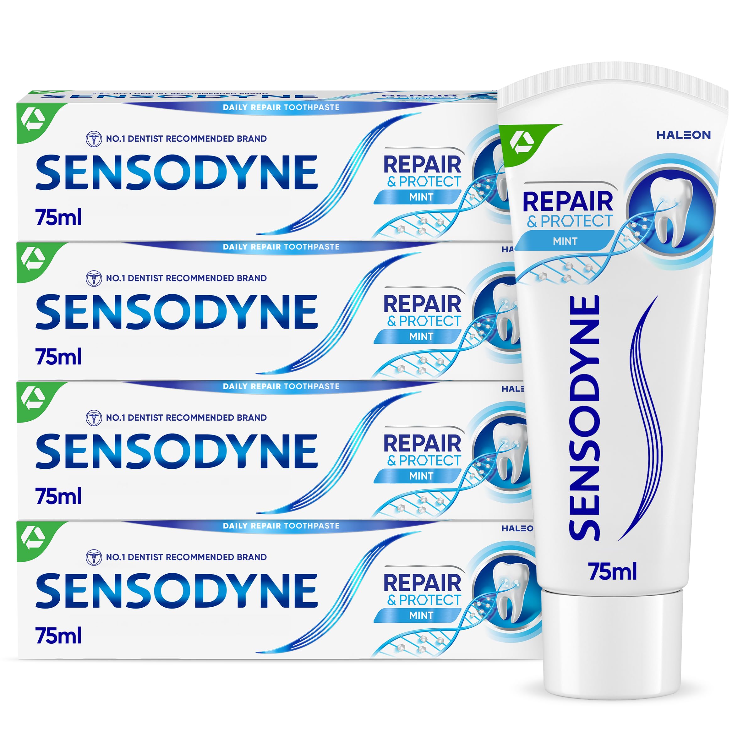 Sensodyne Repair & Protect Mint Toothpaste for Sensitive Pain, Deep Repair* with