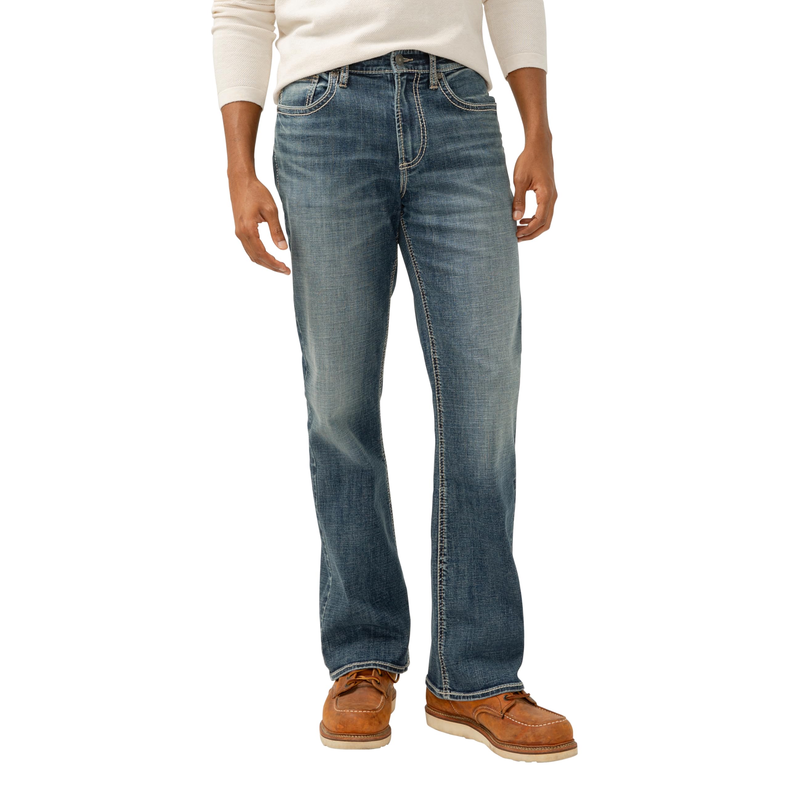 Silver Jeans Co. Mens Craig Easy Fit Bootcut Jean