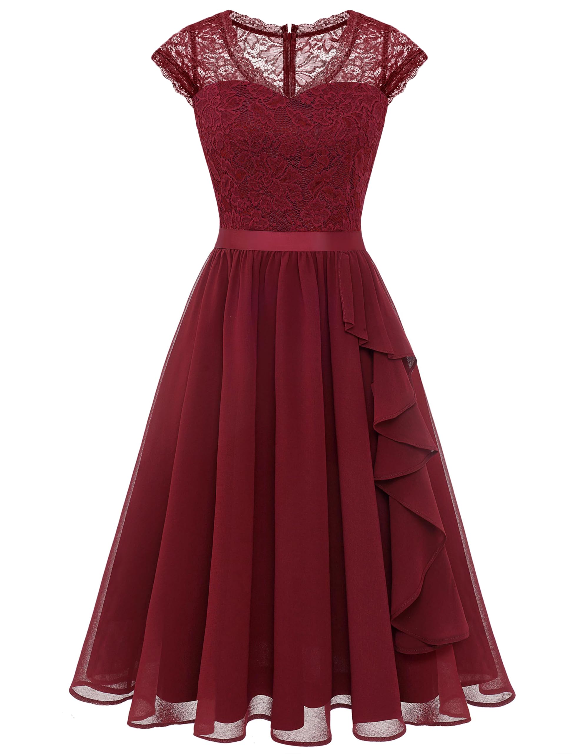 Wedtrend Women's Bridesmaid Dresses Short Prom Dress Ruffle Semi Formal Cocktail