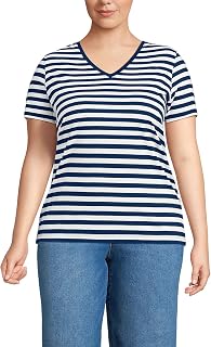 Lands' End Women's Supima V-Neck T-Shirt