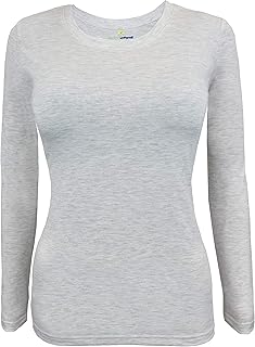 Natural Uniforms Women's Under Scrub Tee Crew Neck Long Sleeve T-Shirt
